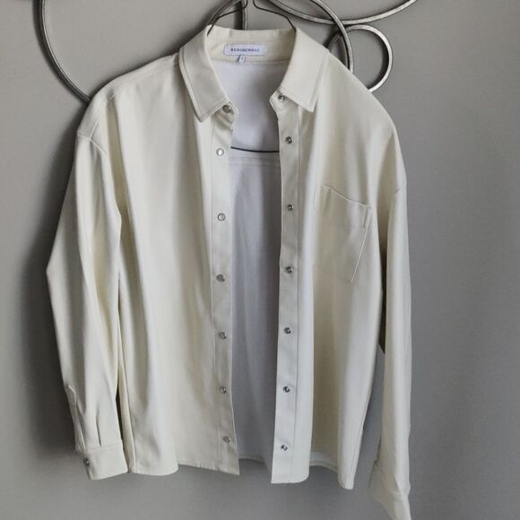 NWOT WeWoreWhat vegan leather shacket - Picture 2 of 8